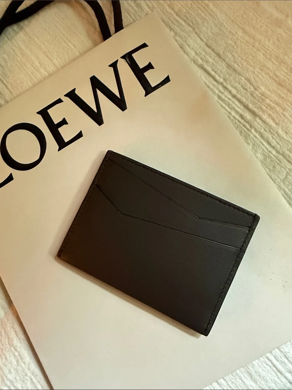 LOEWE Puzzle plain cardholder in classic calfskin